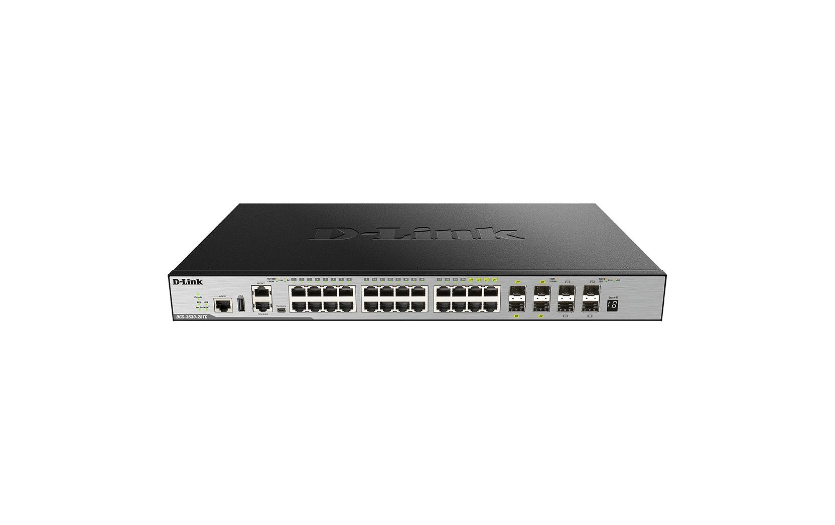 1540144 - Mediatech D-Link DGS-3630-28TC/SI/E: 28P Switch 4xSFP (shared), 4xSFP+, VLAN, RSP, MSPT kaufen Schweiz | Mediatech.ch