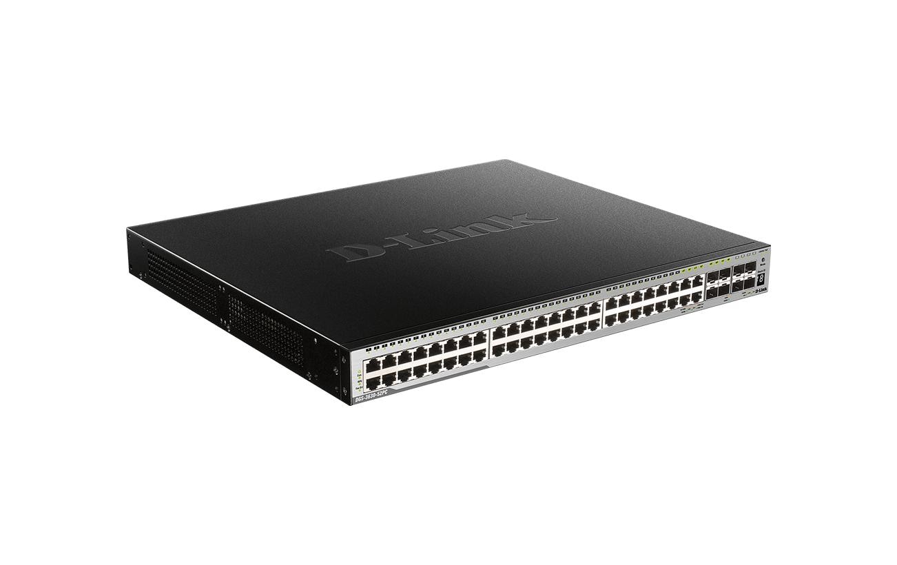 1540145_1 - Mediatech D-Link DGS-3630-52PC/SI/E: 52p PoE Switch 4x 10 Gigabit SFP+, 30W pro Port, 370W