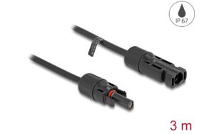 1541033_1 - Mediatech Delock DL4 Solarkabel 6mm Stecker zu Buchse, 3m, schwarz