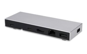 LMP USB Compact Dock 2, 6 Port, 4K HDMI, TB, USB-C, USB-3.0, Ethernet, silber kaufen Schweiz | Mediatech.ch