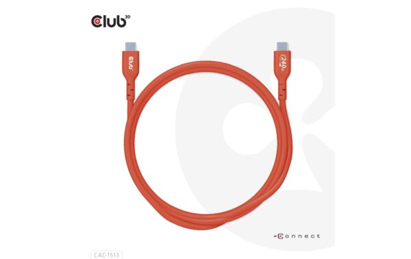 Club 3D, Kabel USB Typ-C USB-IF Zert. PD 240W, 3m