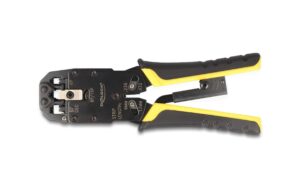 Delock Universelle Crimpzange Abisolierer 10P(RJ50), 8P(RJ45), 6P(RJ12/11), 4P Stecker