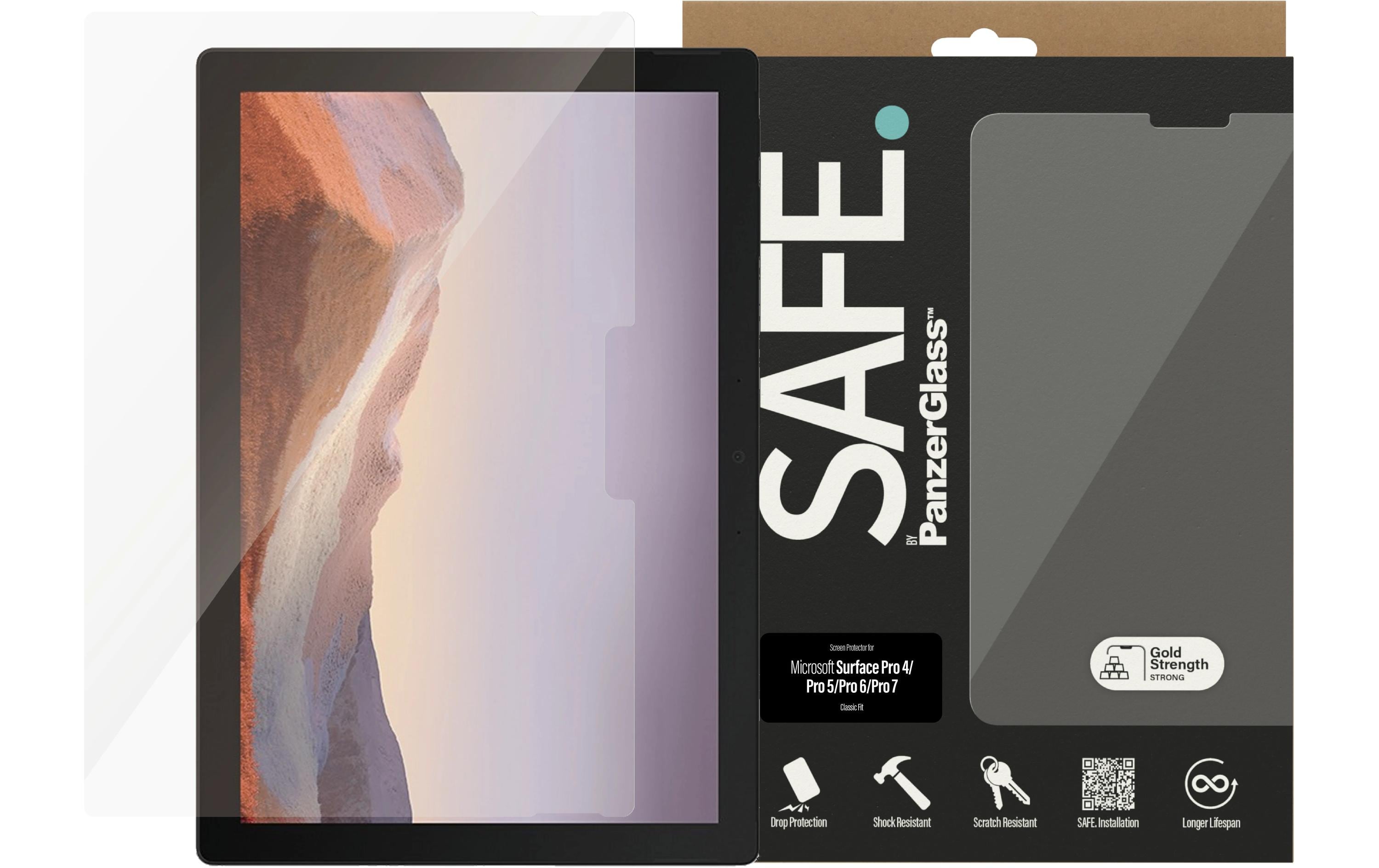 1544528 - Mediatech SAFE. Displayschutz Case Friendly fürs Microsoft Surface Pro 4/5/6/7