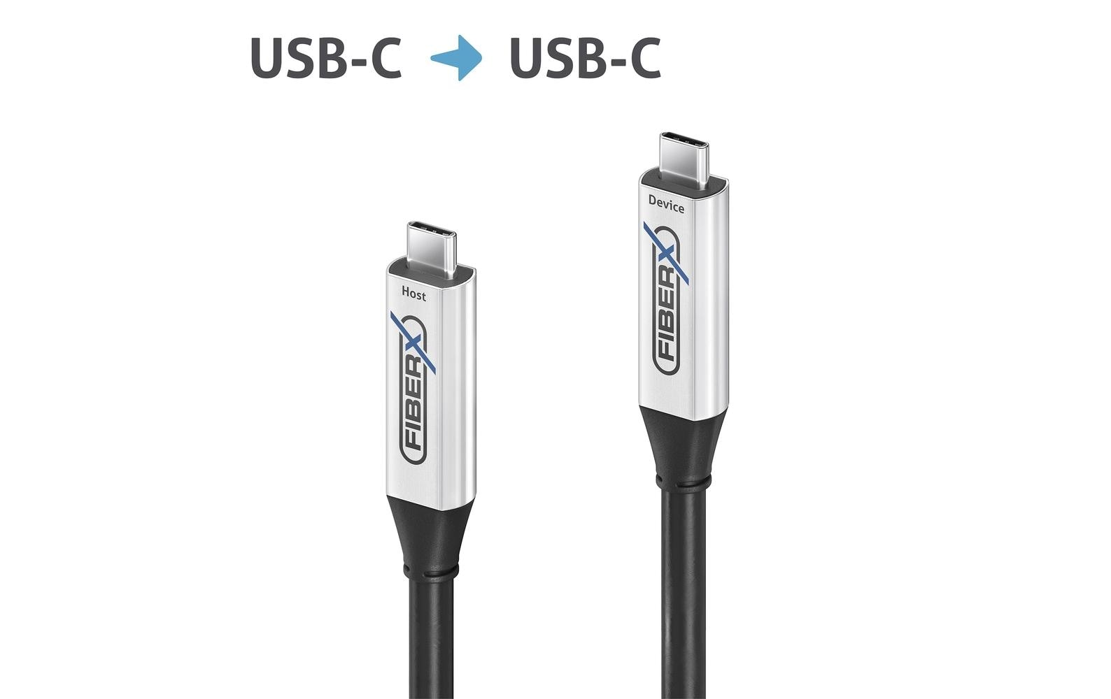 1545573_1 - Mediatech FiberX FX-I600-003 AOC Kabel, USB3.2 Gen2x1, USB-C/USB-C, 3m