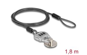 1548291_1 - Mediatech Navilock Sicherungskabel Tablets/Smartphone mit Zahlenschloss und Stahlplatte, Klebepad