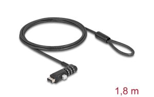 Navilock Notebook Sicherungskabel USB Typ-A Buchse mit Zahlenschloss