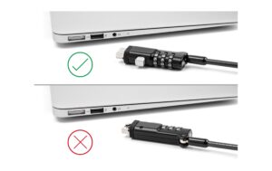 Navilock Notebook Sicherungskabel USB Typ-A Buchse mit Zahlenschloss