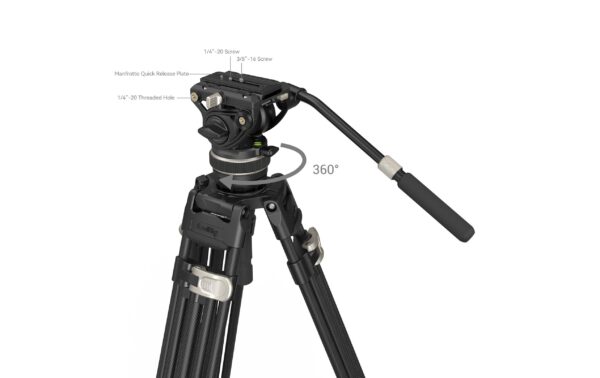 SmallRig Heavy-Duty Carbon Fiber Tripod Kit
