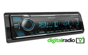 KENWOOD Autoradio KMM-BT508DAB Bluetooth, DAB+, Spotify & Alexa ready