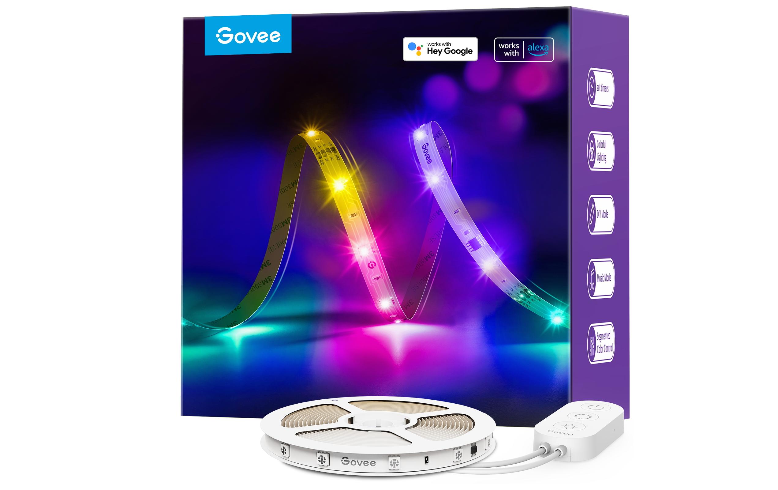 1555425 - Mediatech Govee LED-Leuchtstreifen WiFi, BT, 10m, RGBIC kaufen Schweiz | Mediatech.ch