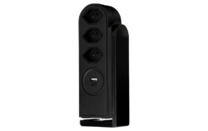 STEFFEN Tischsteckdosenleiste Clamp 3x T13, USB-A+C, Schwarz