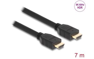 Delock High Speed HDMI Kabel 8K 60Hz, 7m, schwarz