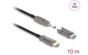 Delock Aktives Optisches 5 in 1 HDMI Kabel 8K60Hz, 10m