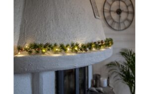 1568584_1 - Mediatech Star Trading Girlande Larix IP44, Warmweiss, Grün