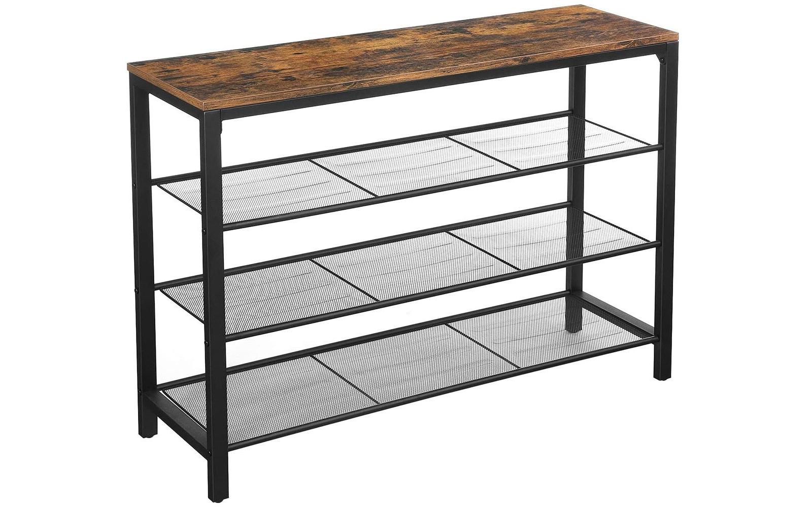 1568995 - Mediatech Vasagle Schuhregal mit 3 Ablagen Holz, Stahl, 100x30x72 cm (LxBxH) kaufen Schweiz | Mediatech.ch