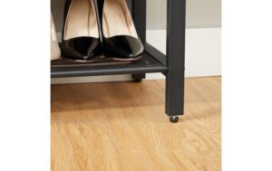 1570388_7 - Mediatech Vasagle Schuhgestell aus Holz und Metall 100x30x110 cm (LxBxH),Traglast verschieden
