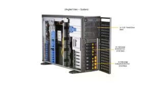 1570444_1 - Mediatech Supermicro SYS-740GP-TNRT: 2x LGA-4189 Tower, up to 6TB RAM, 8x 3.5, 2200W