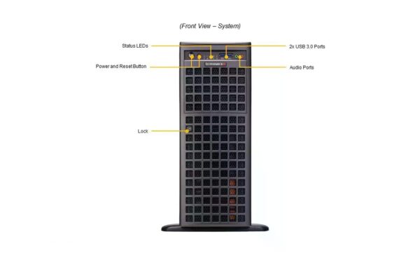 1570444_2 - Mediatech Supermicro SYS-740GP-TNRT: 2x LGA-4189 Tower, up to 6TB RAM, 8x 3.5, 2200W
