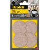 1571147 - Mediatech Extra weiche Filzgleiter rund Ø 50mm Scotch Möbelgleiter