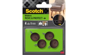 1571172 - Mediatech 3M, Stuhlbeingleiter Move & Protect, Ø 19 m einfache Fixierung mit Nagel