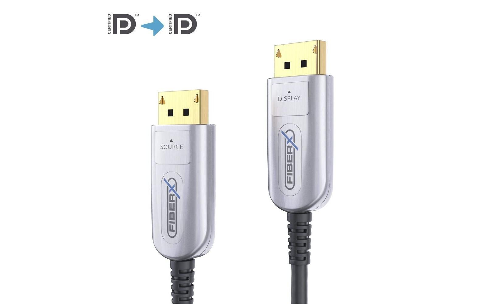 1572148_1 - Mediatech FiberX FX-I260-015 Displayport AOC Kabel, 8k/85Hz, 15m