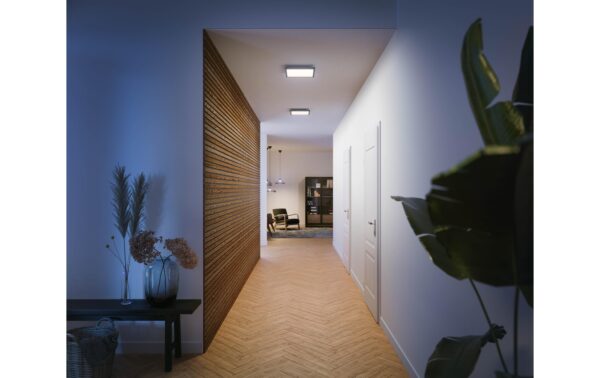 1573021_8 - Mediatech Philips Hue White Amb. Aurelle Panelleuchte 30x30cm, 1820lm, black, ink. Dimmschalter