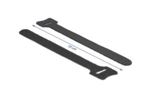 Delock Klett-Kabelbinder L:150 x B:12mm 10 Stück, schwarz