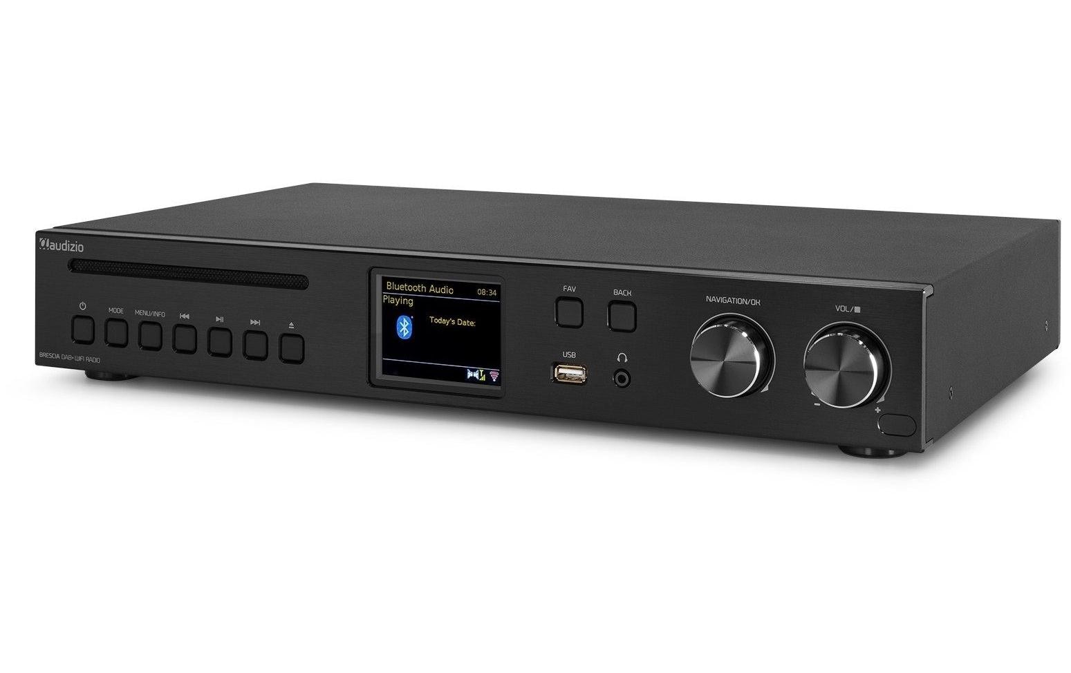 1574619 - Mediatech Audizio BresciaBK Media Player, DAB+/Int Radio/CD/BT, schwarz kaufen Schweiz | Mediatech.ch