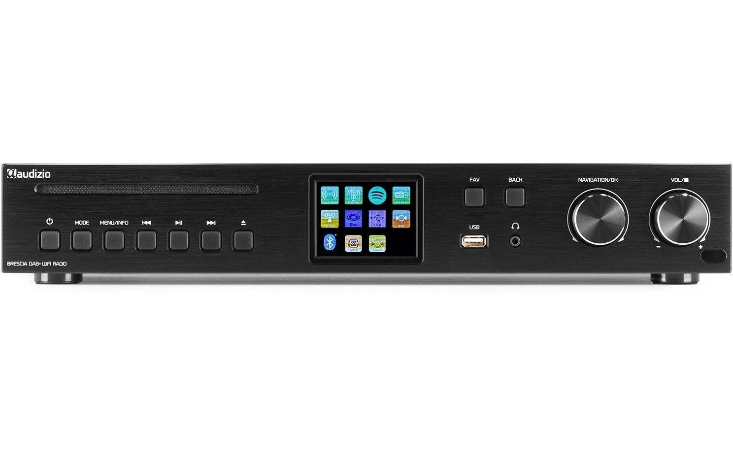 1574619_1 - Mediatech Audizio BresciaBK Media Player, DAB+/Int Radio/CD/BT, schwarz