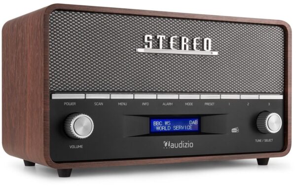 Audizio Corno Retro DAB+ Radio, FM, BT, grau