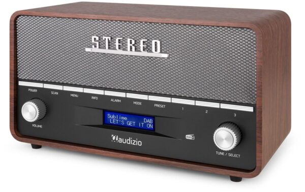 Audizio Corno Retro DAB+ Radio, FM, BT, grau