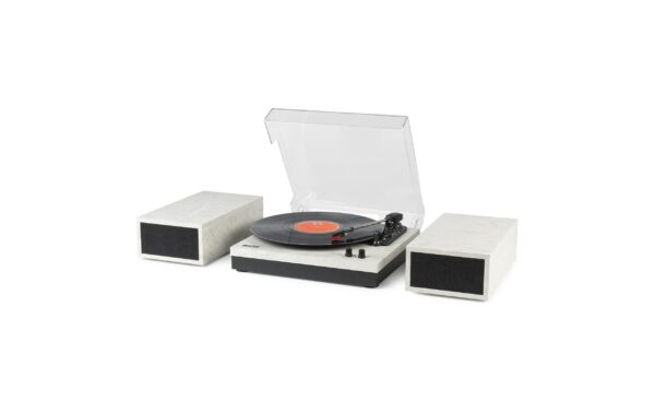 1574740_2 - Mediatech Fenton RP165M Record Player+Speakers, BT, marble