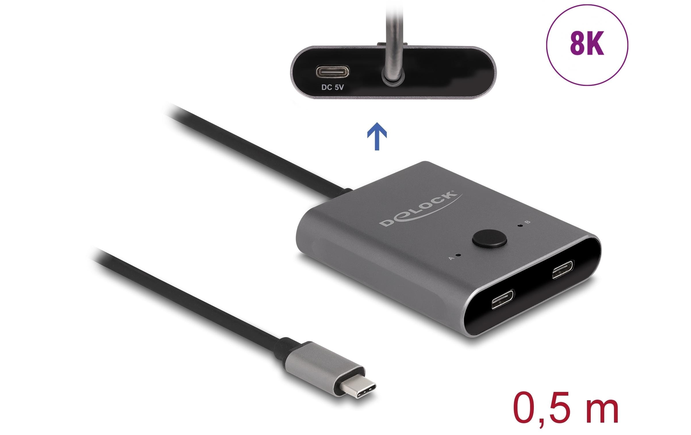 1576717_1 - Mediatech Delock USB Type-C Switch 2 auf 1 bidirektional, 8K