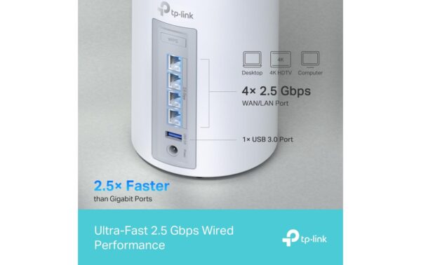 1577778_7 - Mediatech TP-Link Deco BE65 2-Pack,WiFi-7 Mesh System 574+4320+5760Mbps, 4x2.5GE