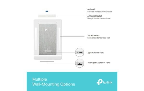 TP-Link Archer Air R5 1-Pack, Wall Router 574+2402Mbps, 2x LAN/WAN