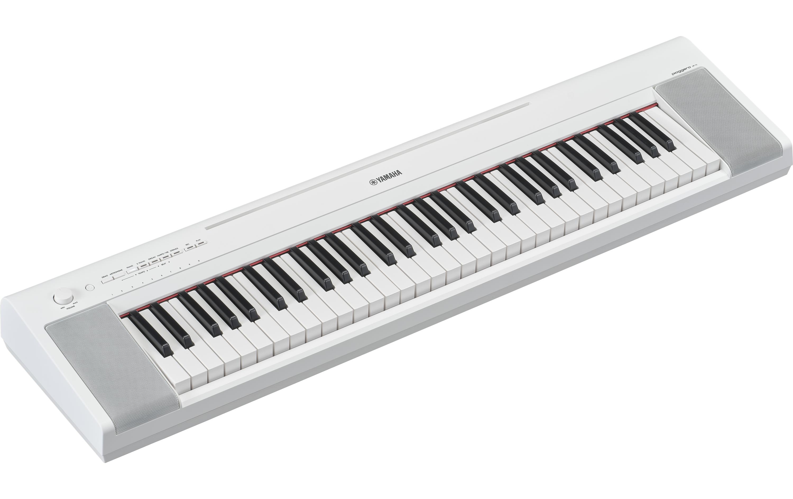 1580428_1 - Mediatech Yamaha NP-15WH Portable Keyboard, 61 Keys, weiss