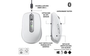 Logitech MX Anywhere 3S f. Business pale grey, Logi Bolt