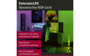 1580983_1 - Mediatech Paulmann EntertainLED Lightbar 30cm 2er Set 2x0,6W 230/5V DC schwarz