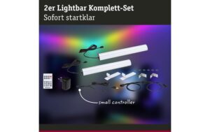 1580983_2 - Mediatech Paulmann EntertainLED Lightbar 30cm 2er Set 2x0,6W 230/5V DC schwarz