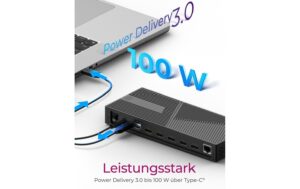 ICY BOX IB-DK2246AC Multi-Dockingstation USB Type-C mit Power Delivery