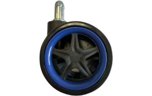 LC-POWER Gaming Stuhlrollen 5er Set. dunkelblau