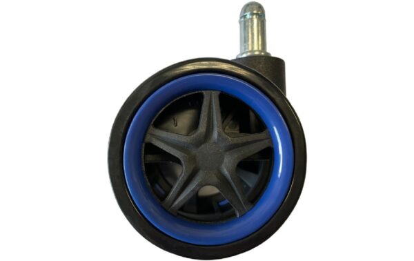 LC-POWER Gaming Stuhlrollen 5er Set. dunkelblau