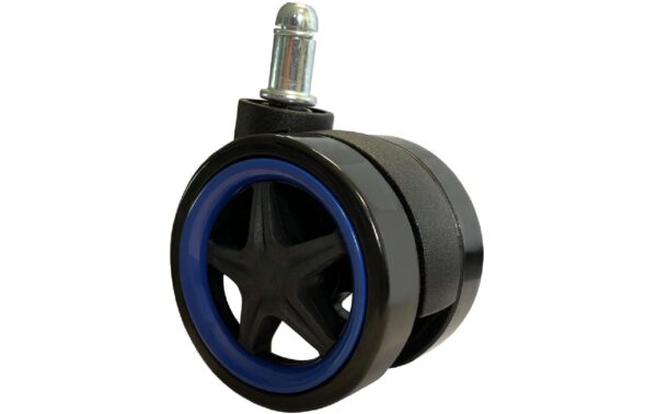 LC-POWER Gaming Stuhlrollen 5er Set. dunkelblau