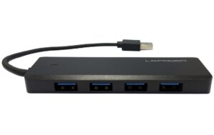 LC Power LC-HUB-U3-4-V2, 4x USB3.0 Hub schwarz, 4x USB3.0
