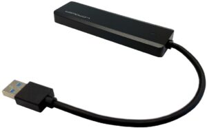 LC Power LC-HUB-U3-4-V2, 4x USB3.0 Hub schwarz, 4x USB3.0