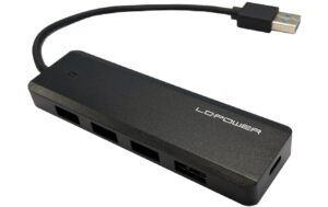 LC Power LC-HUB-U3-4-V2, 4x USB3.0 Hub schwarz, 4x USB3.0