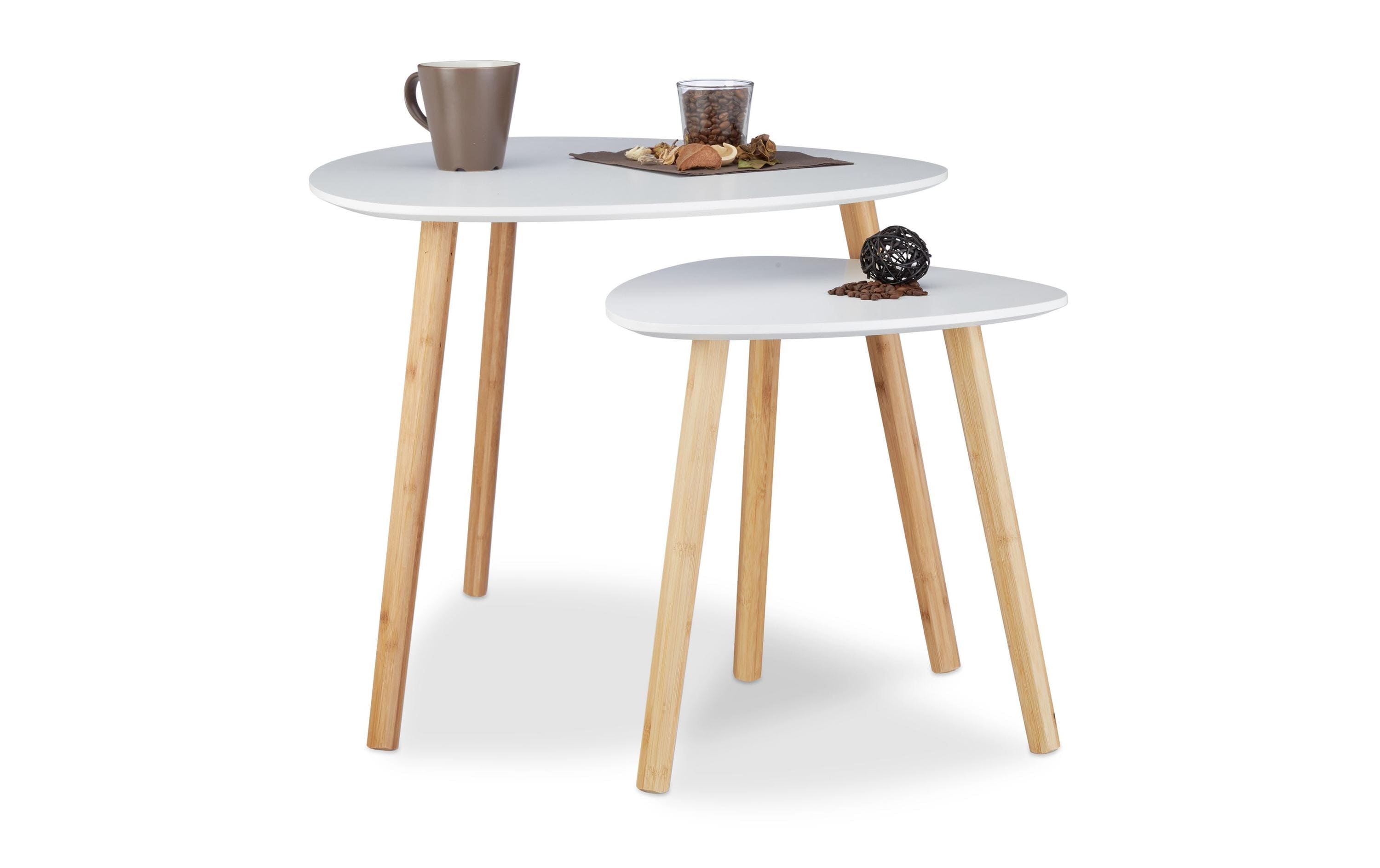 1585631 - Mediatech relaxdays Beistelltisch 2er Set MDF Holz aus China, 48x60x60cm, 40x40x40cm kaufen Schweiz | Mediatech.ch