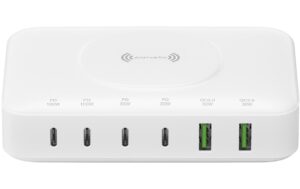 4smarts 7in1 Ladestation, Wireless Charger Weiss