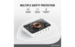 4smarts 7in1 Ladestation, Wireless Charger Weiss