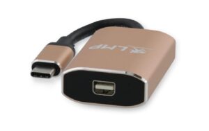 LMP USB-C 3.1 zu Mini-Displayport Adapter Aluminium Gehäuse, Goldfarben, 4K@60hz
